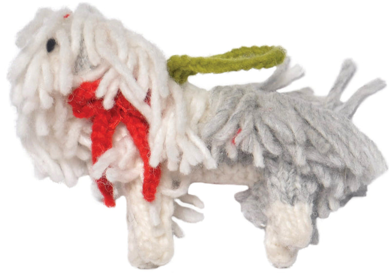 Sheepdog Handmade Ornament - 3 Red Rovers