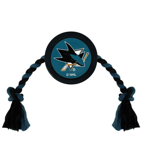 San Jose Sharks Puck Rope Toys - 3 Red Rovers