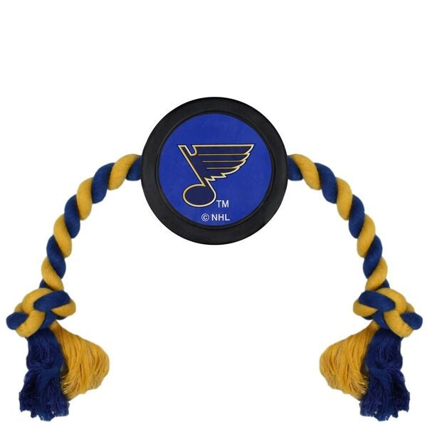 St Louis Blues Puck Rope Toys - 3 Red Rovers
