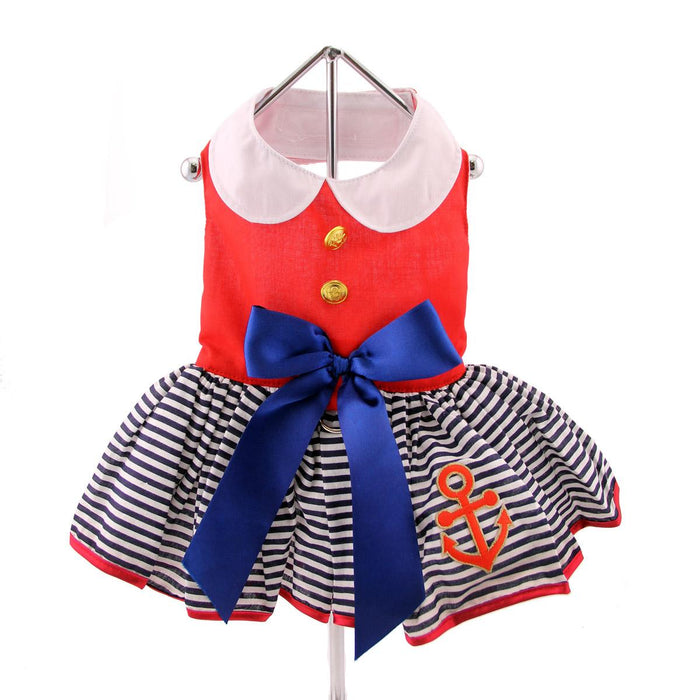 Sailor Dress with Leash - 3 Red Rovers