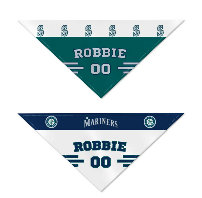 Seattle Mariners Home/Road Personalized Reversible Bandana - 3 Red Rovers