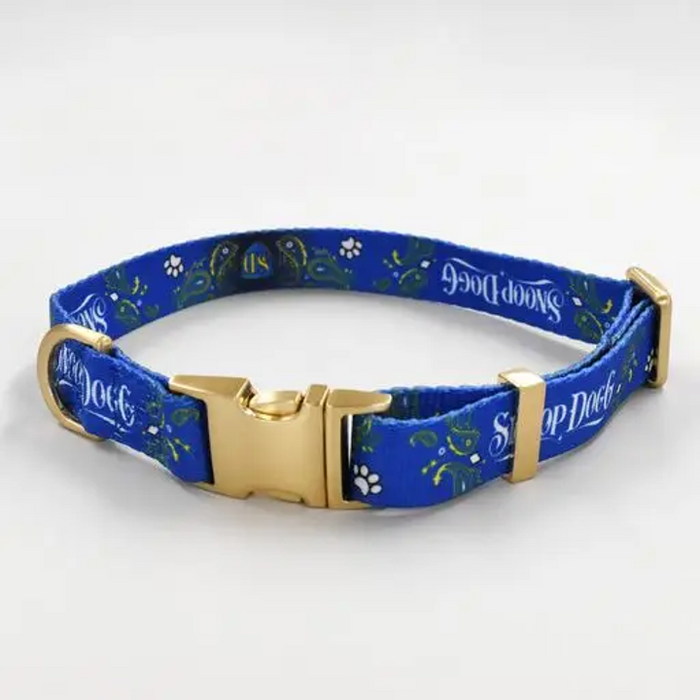 Snoop Doggie Doggs Deluxe Pet Collar, Halftime - 3 Red Rovers