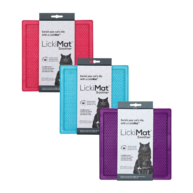 LickiMat Soother for Cats - 3 Red Rovers