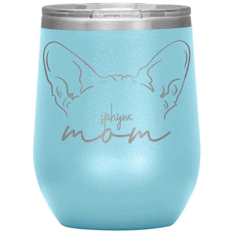 Sphynx Cat Mom Wine Tumbler - 3 Red Rovers