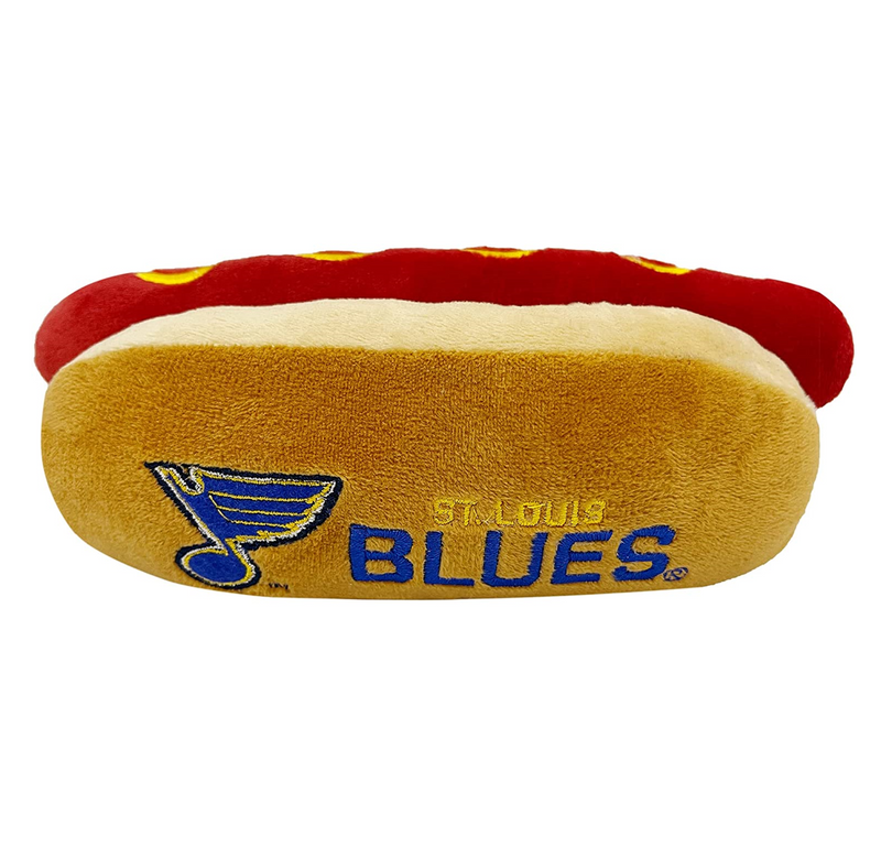 St Louis Blues Hot Dog Plush Toys - 3 Red Rovers