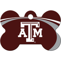 TX A&M Aggies Pet ID Tag - Bone - 3 Red Rovers