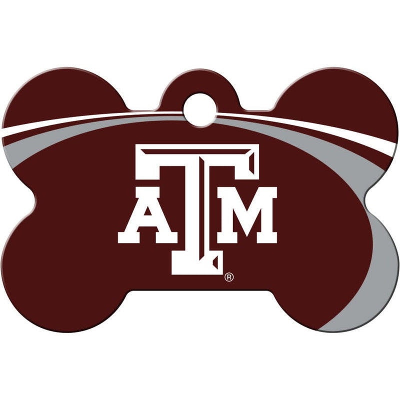 TX A&M Aggies Pet ID Tag - Bone - 3 Red Rovers