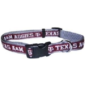 TX A&M Aggies Dog Collar - 3 Red Rovers