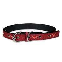 TX Longhorns Pro Dog Collar - 3 Red Rovers