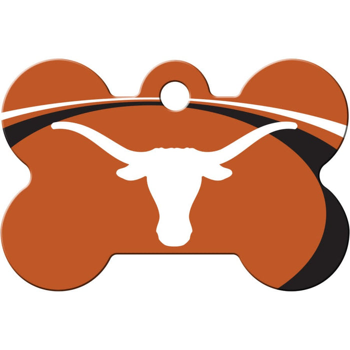 TX Longhorns Pet ID Tag - Bone - 3 Red Rovers