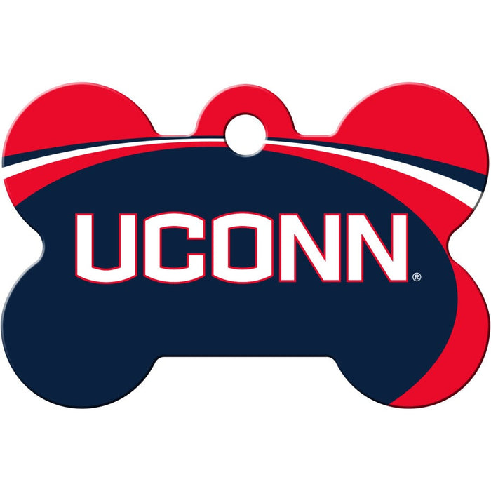 UCONN Huskies Pet ID Tag - Bone - 3 Red Rovers