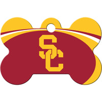 USC Trojans Pet ID Tag - Bone - 3 Red Rovers