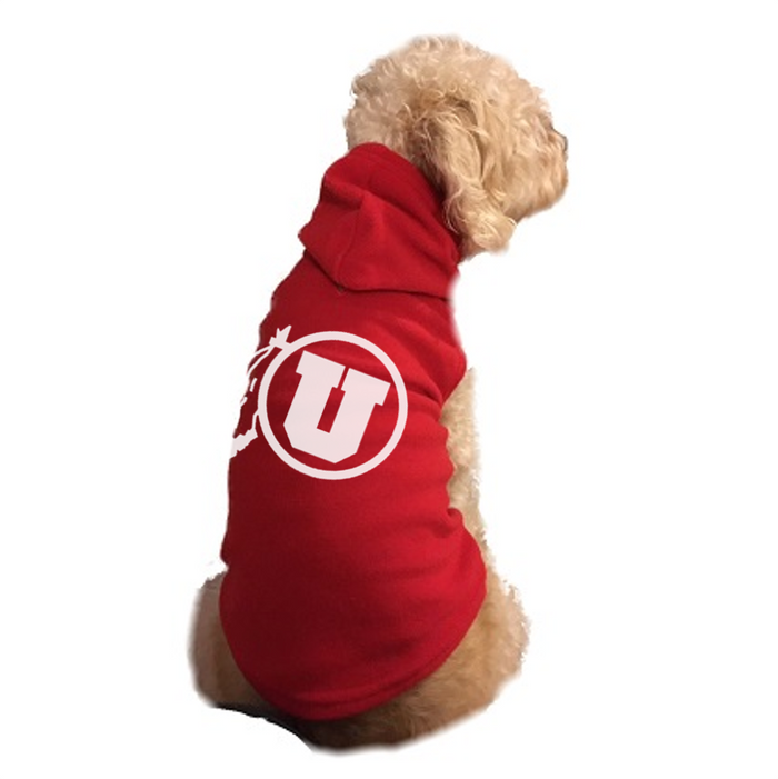 UT Utes Handmade Pet Hoodies - 3 Red Rovers