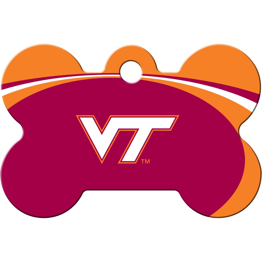 VA Tech Hokies Pet ID Tag - Bone - 3 Red Rovers