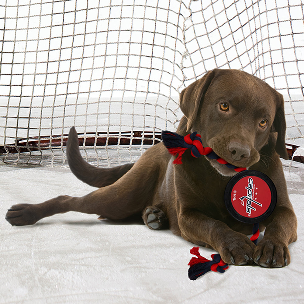 Washington Capitals Puck Rope Toys - 3 Red Rovers