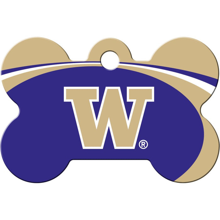 WA Huskies Pet ID Tag - Bone - 3 Red Rovers