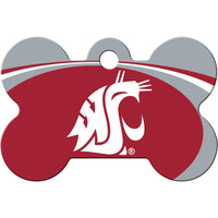 WA State Cougars Pet ID Tag - Bone - 3 Red Rovers