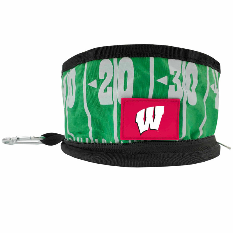WI Badgers Collapsible Pet Bowl - 3 Red Rovers