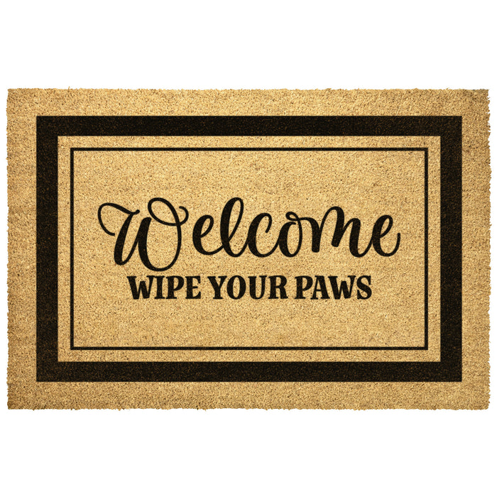 Wipe Your Paws Coir Welcome Doormat - 3 Red Rovers