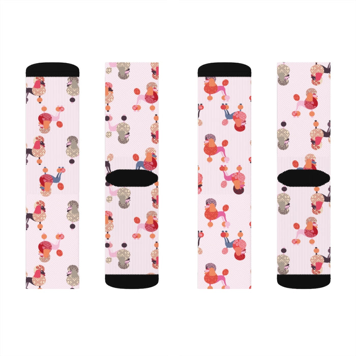 Pink Poodles Socks - 3 Red Rovers