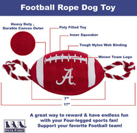 AL Crimson Tide Football Rope Toys - 3 Red Rovers