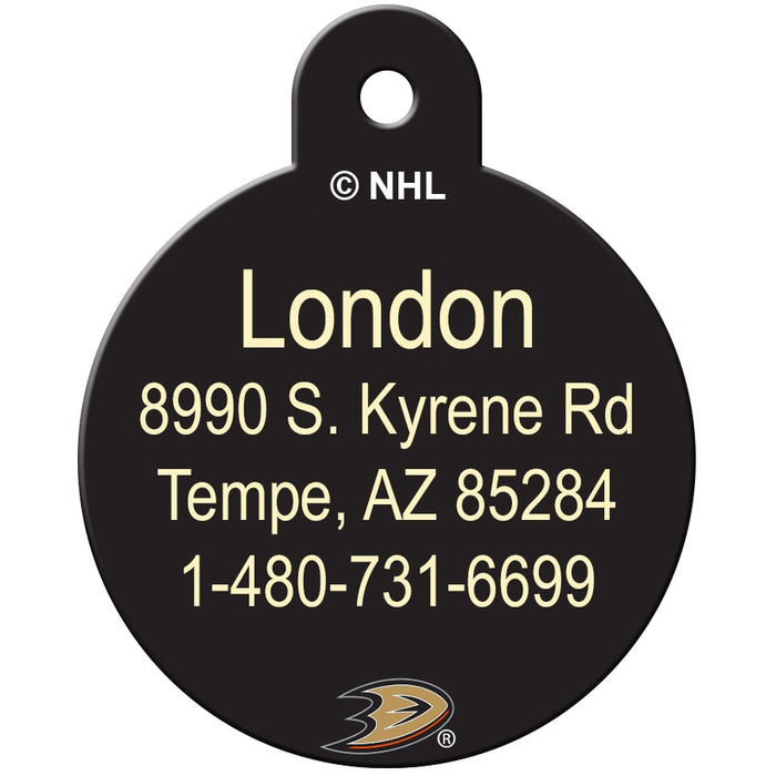Anaheim Ducks Pet ID Tag - 3 Red Rovers