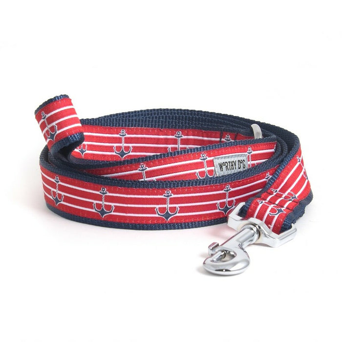 Anchor Dog Collar or Leads - 3 Red Rovers