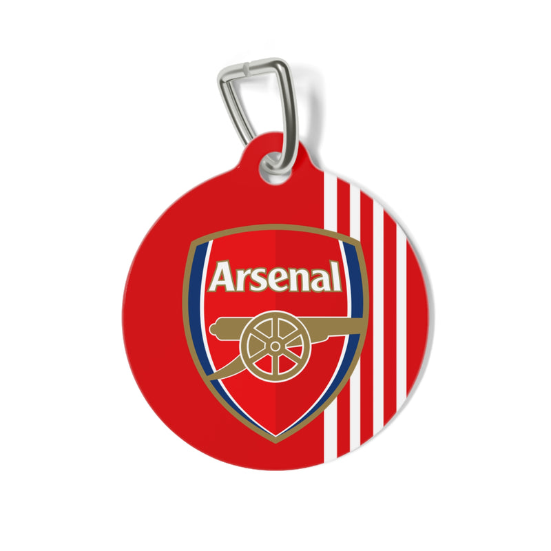 Arsenal FC 23 Home Inspired Handmade Pet ID Tag - 3 Red Rovers