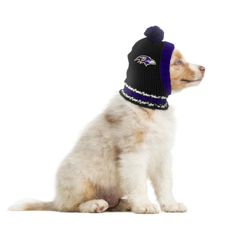 Baltimore Ravens Pet Knit Hat - 3 Red Rovers