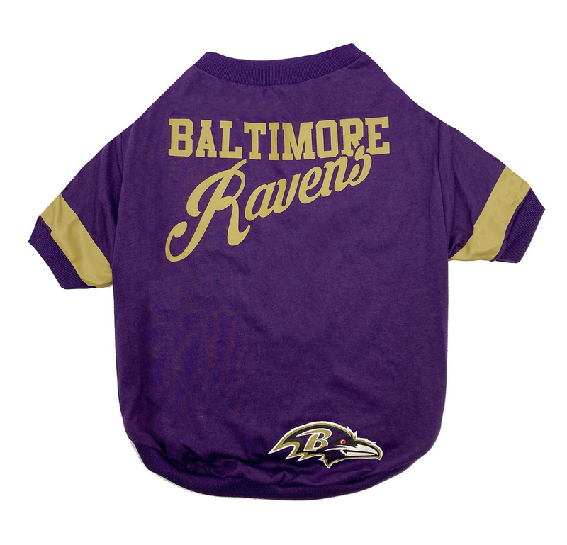 Baltimore Ravens Stripe Tee Shirt - 3 Red Rovers