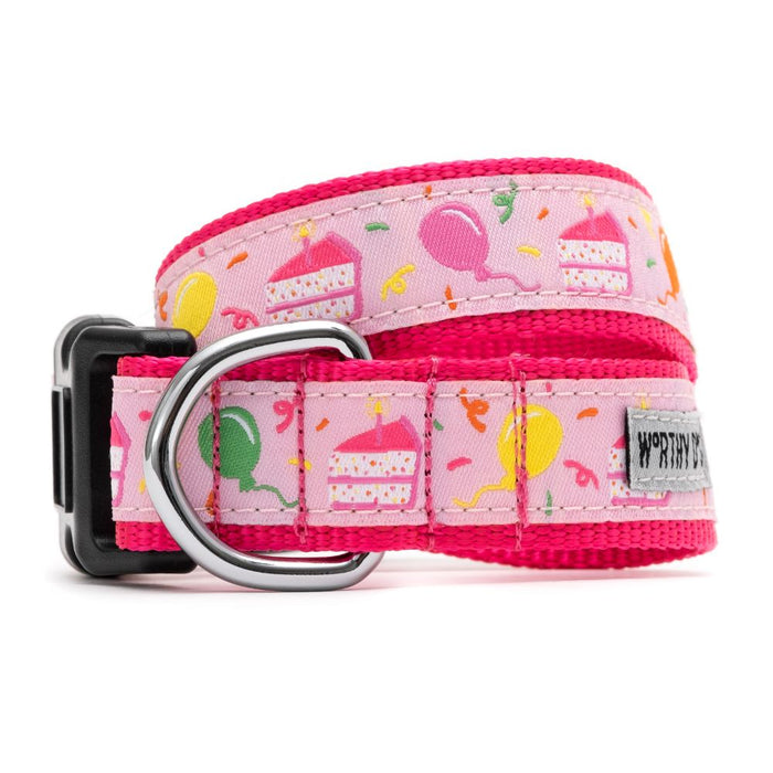 Birthday Pink Dog Collar - 3 Red Rovers