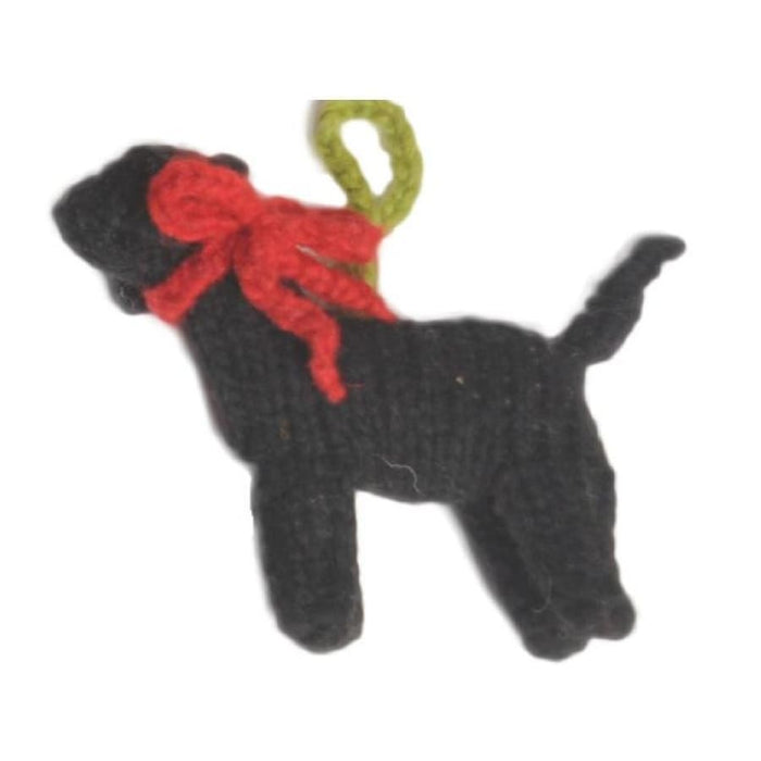 Black Labrador Handmade Ornament - 3 Red Rovers