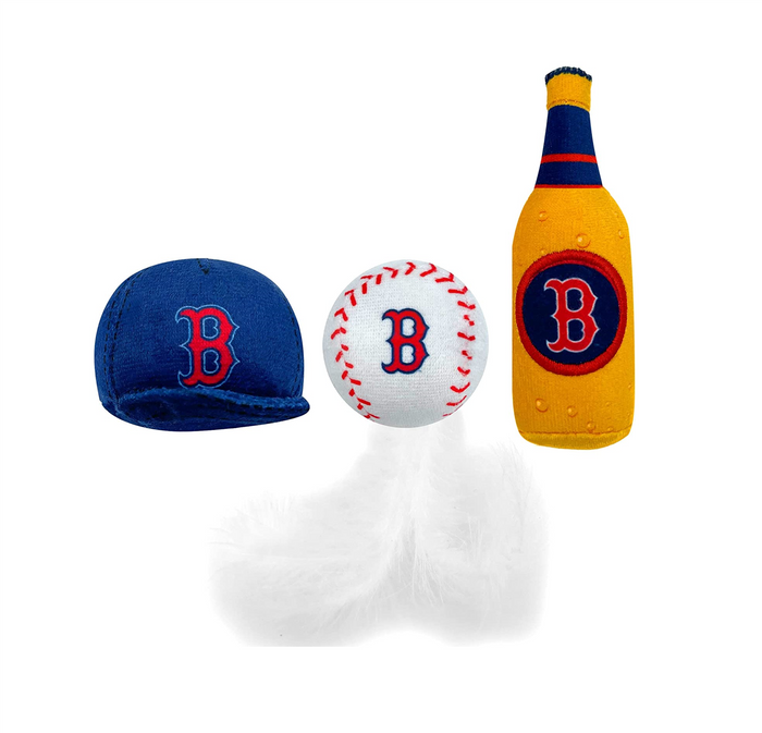 Boston Red Sox 3 piece Catnip Toy Set - 3 Red Rovers