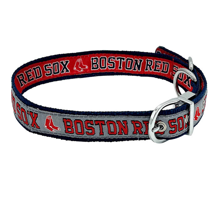 Boston Red Sox Reversible Dog Collar - 3 Red Rovers