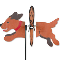 Brown Dog Petite Garden Spinner - 3 Red Rovers