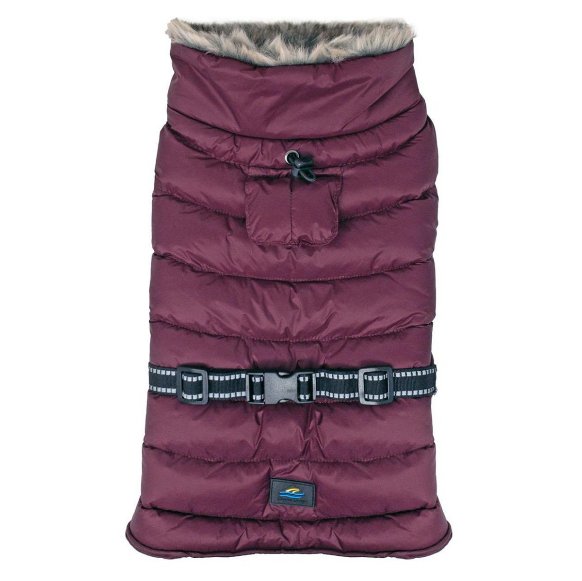 Alpine Extreme Weather Puffer Coat - Burgundy - 3 Red Rovers