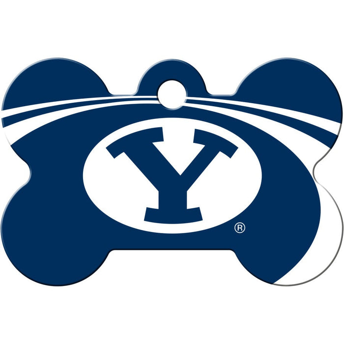 BYU Cougars Pet ID Tag - Bone - 3 Red Rovers