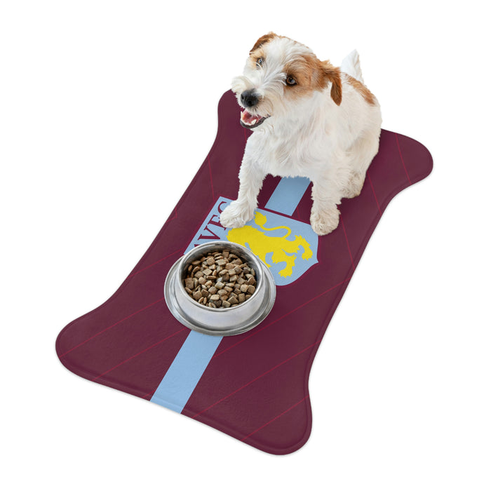 Aston Villa FC 23 Home Inspired Bone-shaped Feeding Mats - 3 Red Rovers