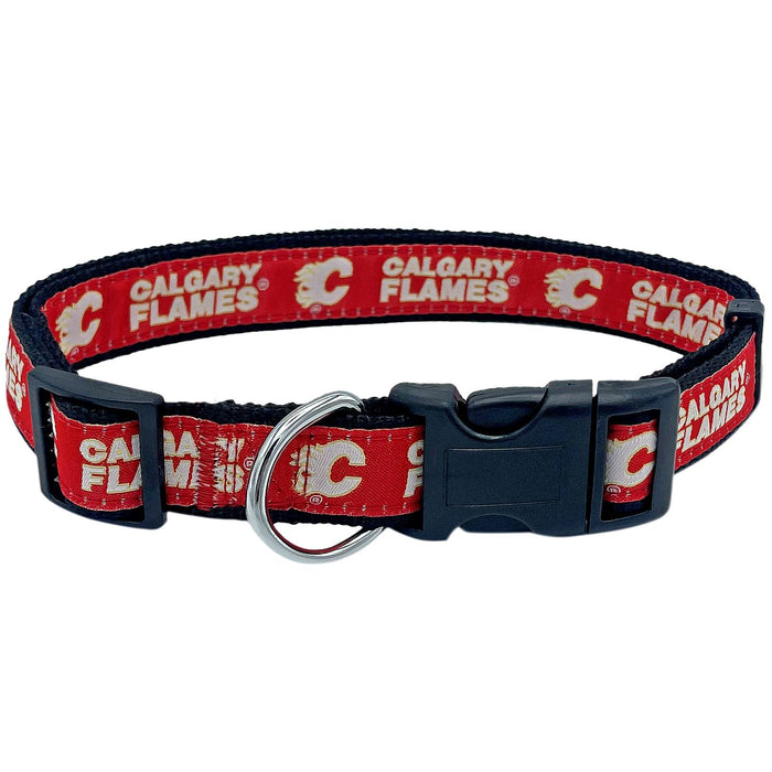 Calgary Flames Dog Collar or Leash - 3 Red Rovers