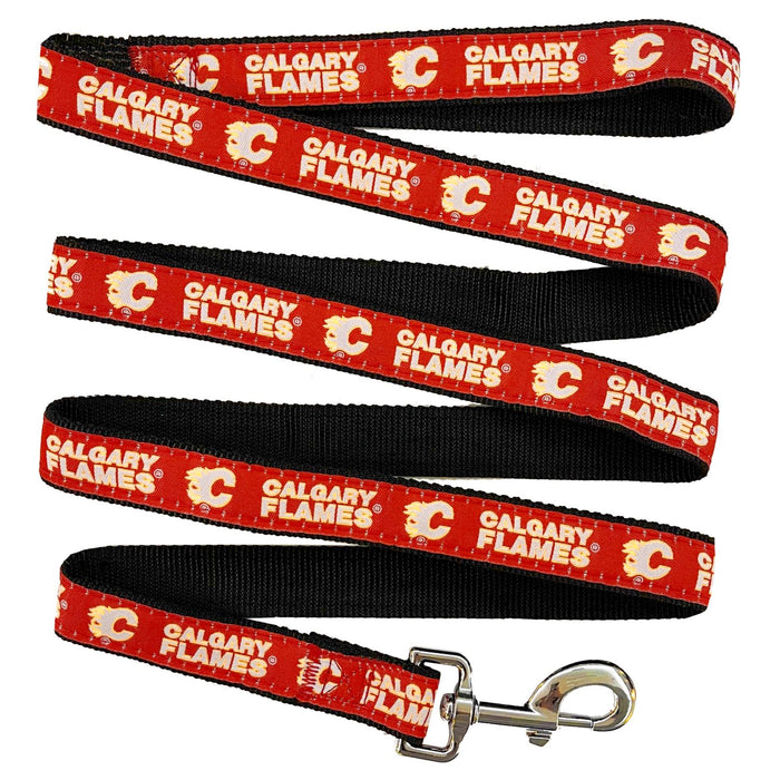Calgary Flames Dog Collar or Leash - 3 Red Rovers