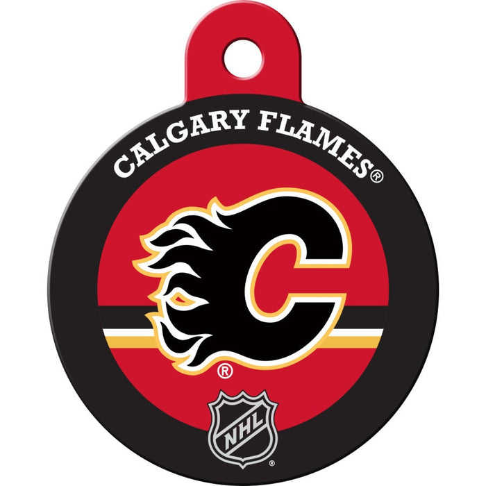 Calgary Flames Pet ID Tag - 3 Red Rovers