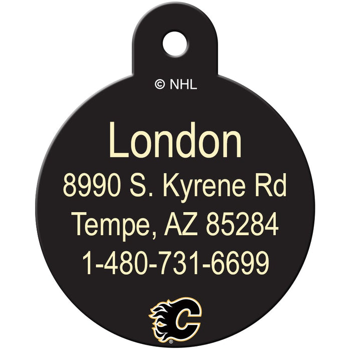 Calgary Flames Pet ID Tag - 3 Red Rovers