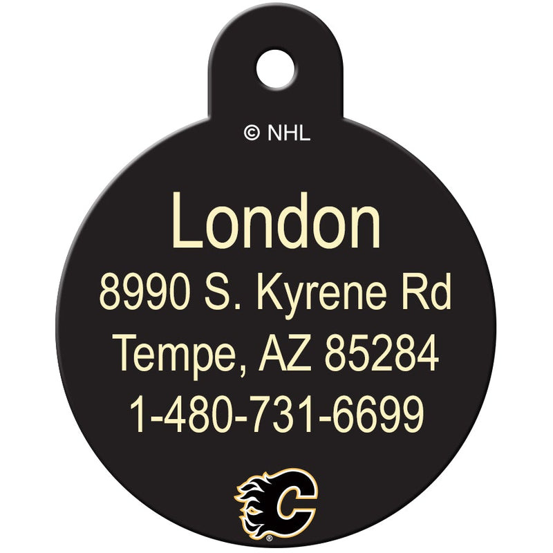 Calgary Flames Pet ID Tag - 3 Red Rovers