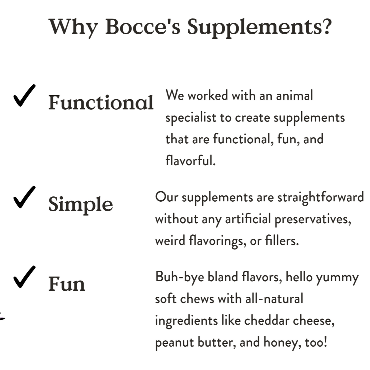 Bocce's Bakery Calming Supplements