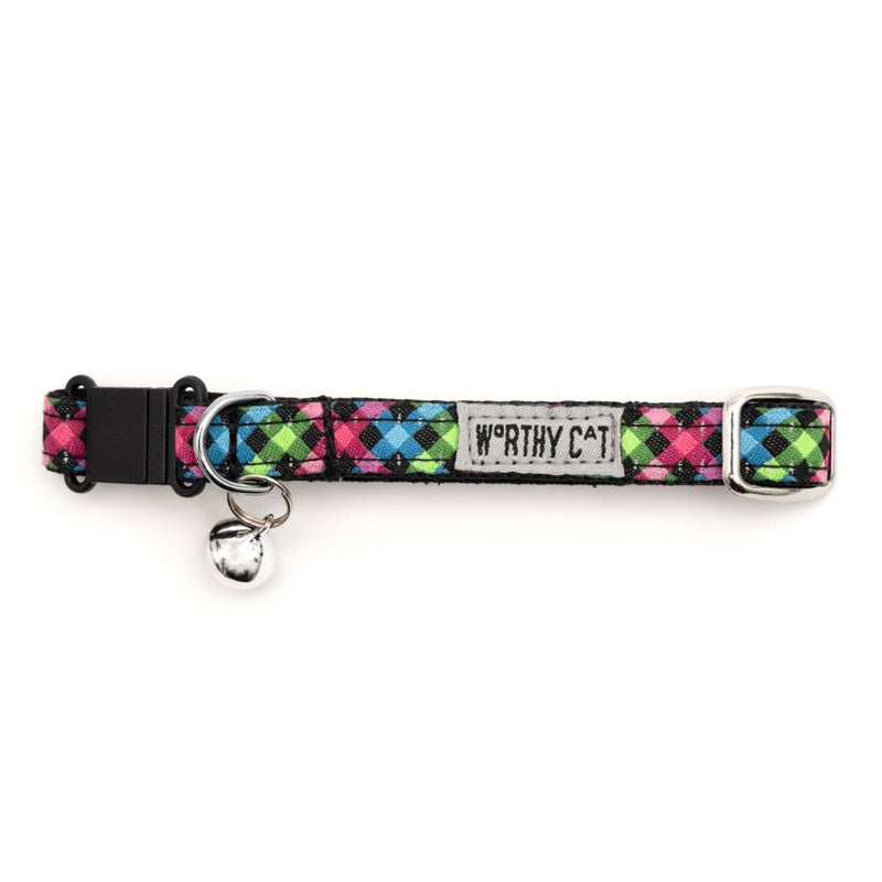 Carnival Check Cat Collar - 3 Red Rovers