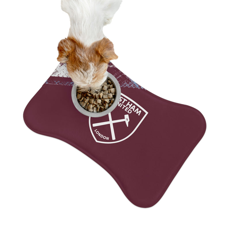 West Ham United FC 23 Home inspired Pet Feeding Mats - 3 Red Rovers