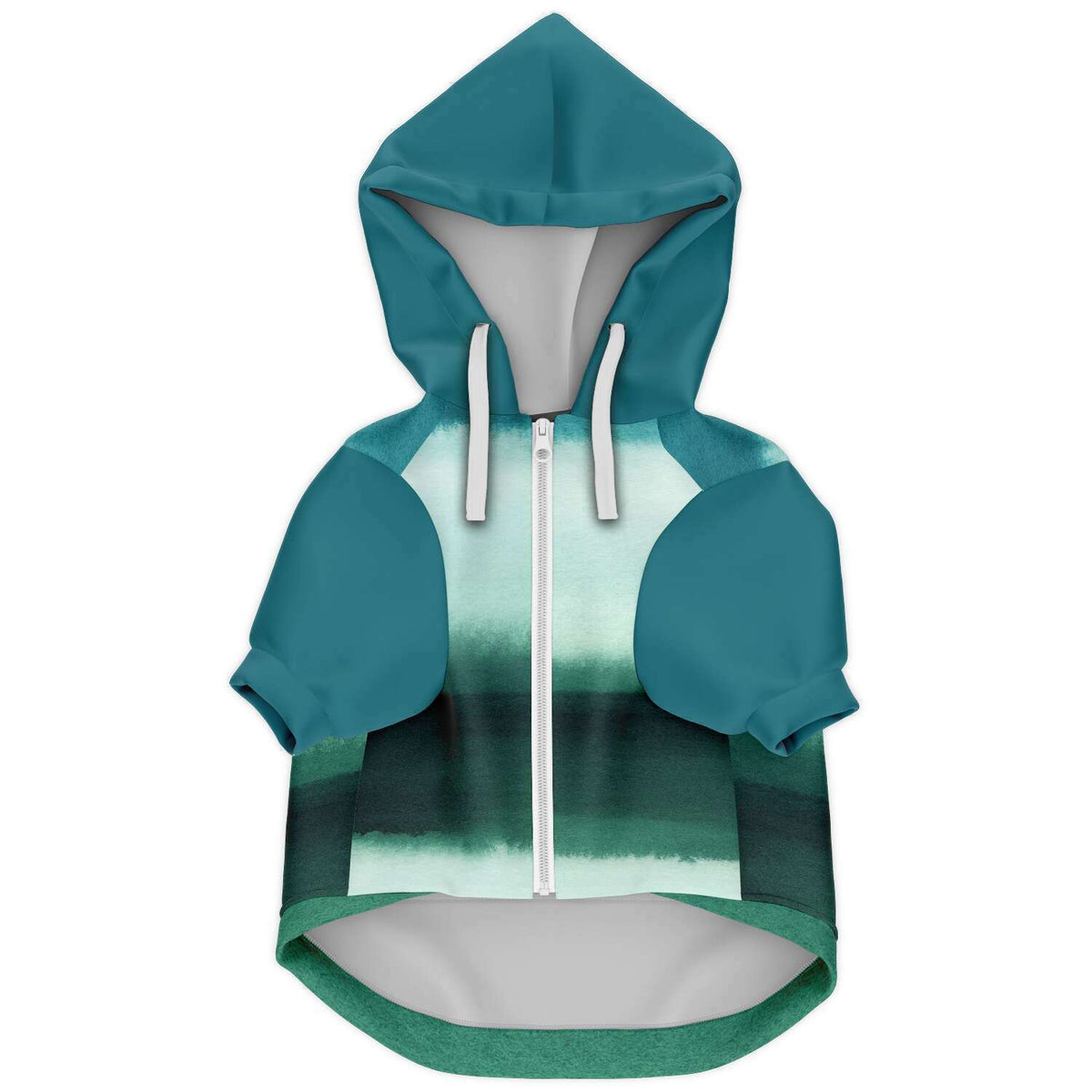 Ocean Waves Colorblock Pet Hoodie - 3 Red Rovers