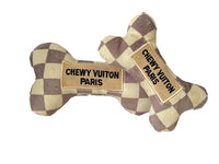 Chewy Vuiton Checker Bone Toy - 3 Red Rovers