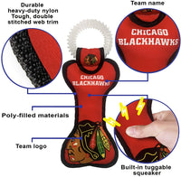 Chicago Blackhawks Dental Tug Toys - 3 Red Rovers