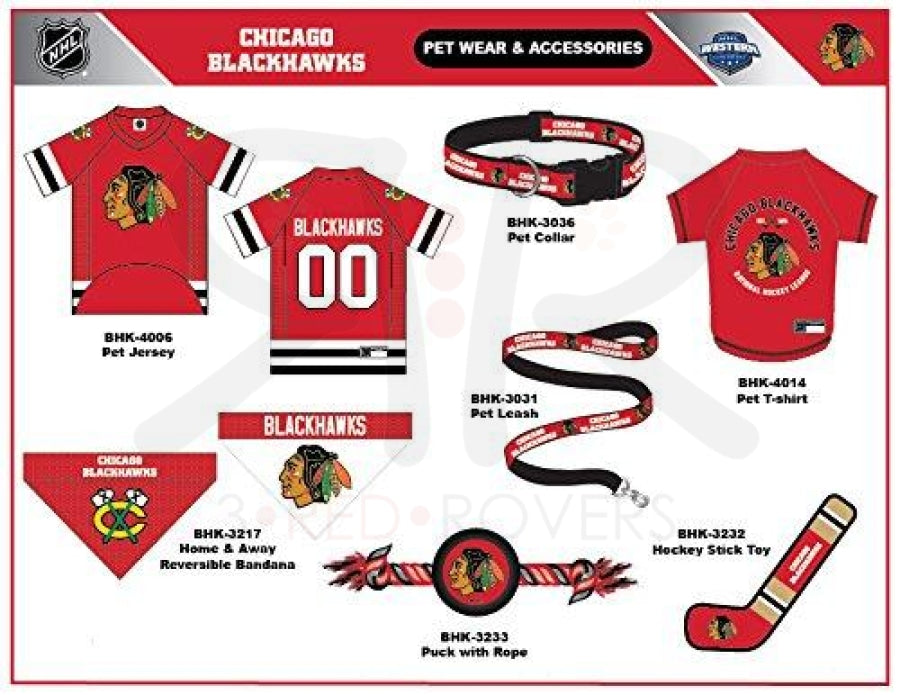 Chicago Blackhawks Dog Jerseys, Blackhawks Pet Carriers, Harness, Bandanas,  Leashes